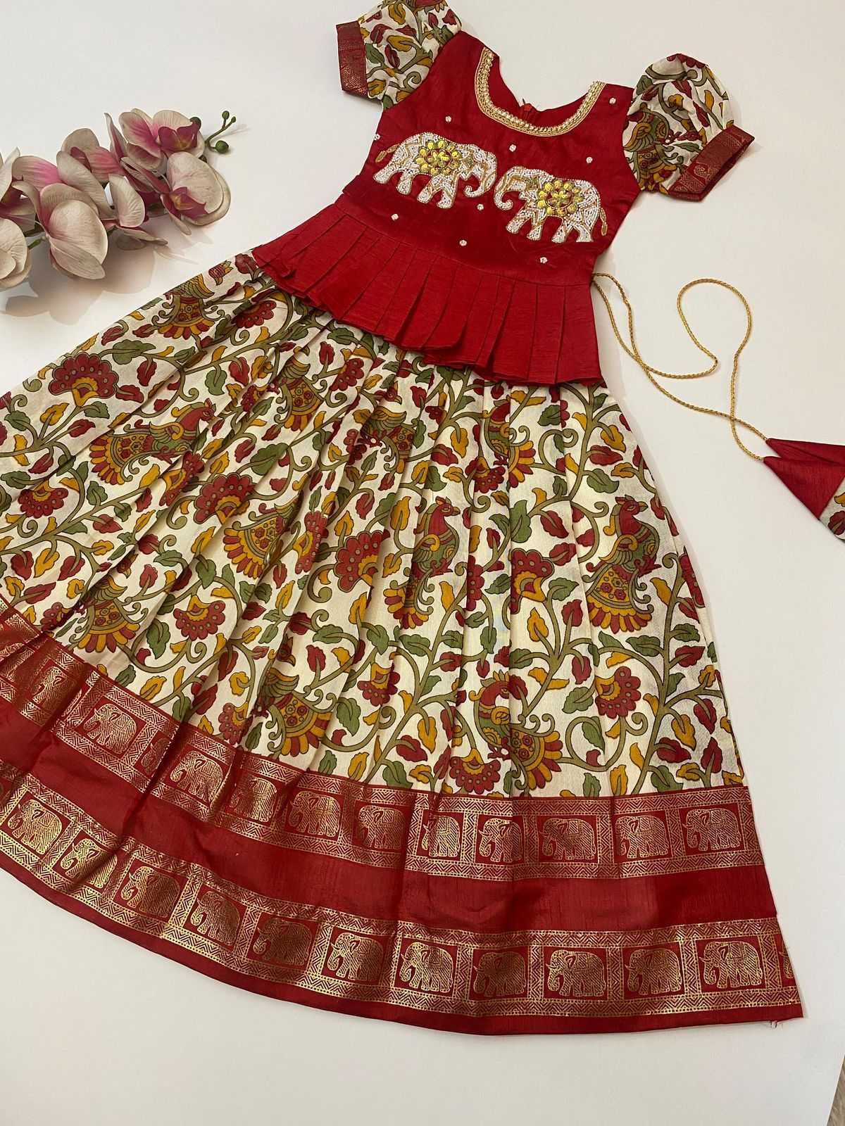 Ynf Soft Dola RIN235 Frills Kids Wear Wholesale Kids Lehenga Kids Lehenga Choli Baby Girl Lehenga Manufacturer