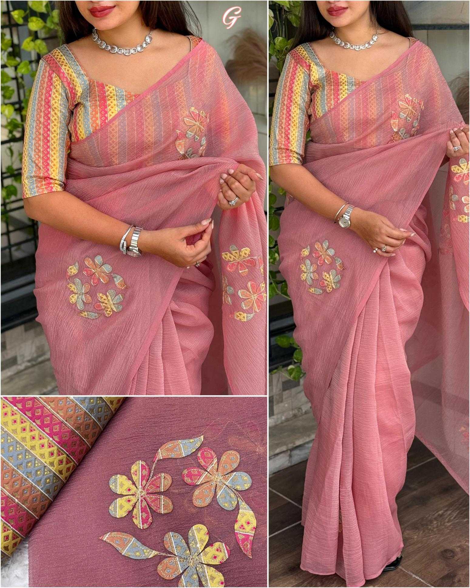 Ynf Soft Gold Crush KESH500 Super Mario Sarees Wholesale Designer Sarees Party Wear Sarees Jacquard Saree Manufacturer