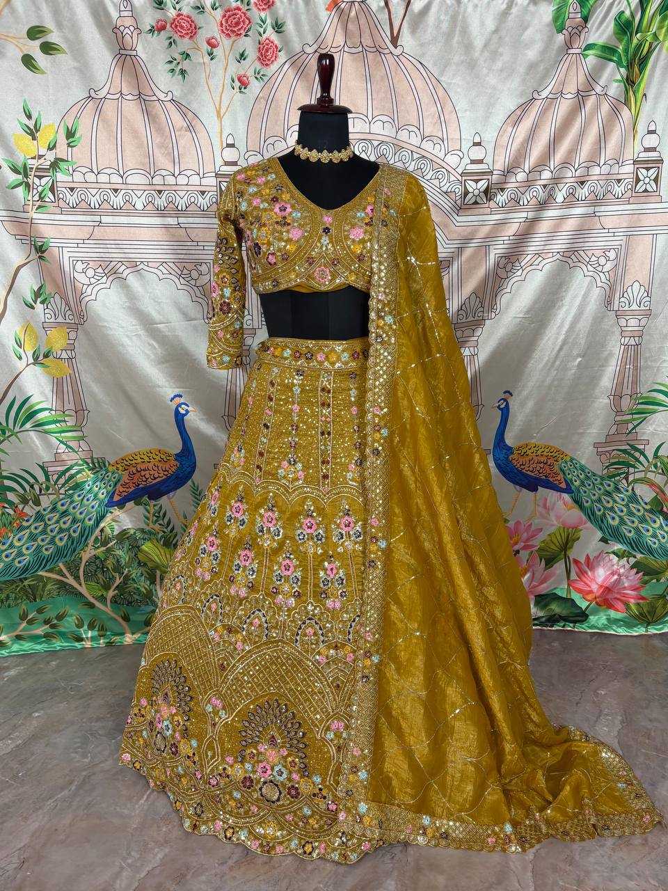 Ynf Soft Gold Crush KESH512 1773 Lehengas Wedding Collections Festive Collections Wholesale Designer Lehenga Embroidered Lehenga Lehenga With Cancan Manufacturer