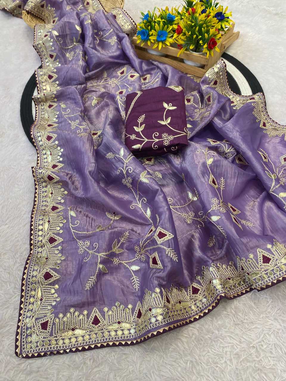 Ynf Soft Gold Crush KESH514 DAGA Sarees Wedding Collections Festive Collections Wholesale Designer Sarees Embroidered Sarees Sarees With Blouse Manufacturer