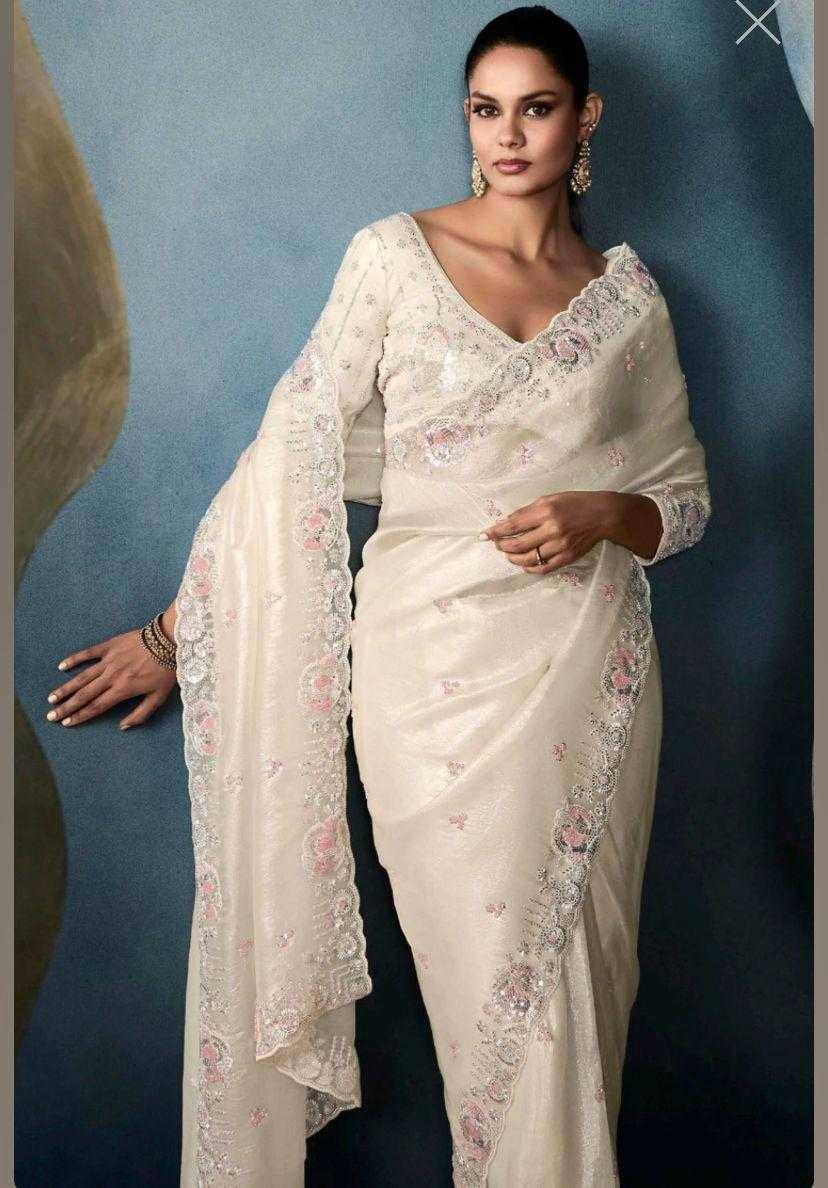 Ynf Soft Gold Crush RIN164 glamour Sarees Festive Collections Wholesale Sequence Sarees Embroidered Sarees Onam Collections Manufacturer