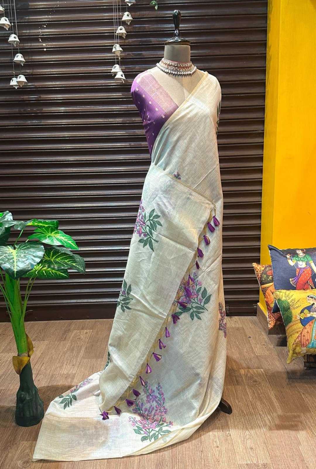 Ynf Soft Muga Silk KESH532 MUGA COTTON TREE Sarees Wedding Collections Festive Collections Wholesale Silk Sarees Zari Sarees Onam Collections Manufacturer