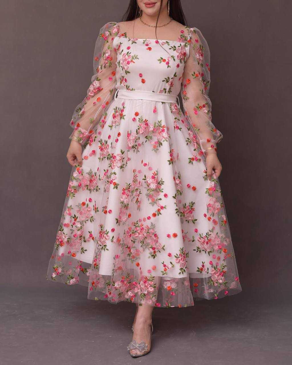 Ynf Soft Net KESH512 222 Gowns Wholesale Embroidery Gowns Anarkali Gown Manufacturer