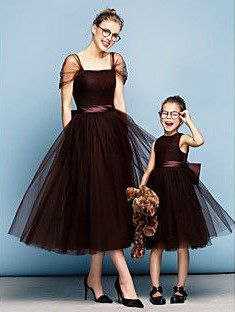 Ynf Soft Net RIN157 008 Mother & Daughter Combo Wholesale Mother Daughter Matching Gowns Manufacturer