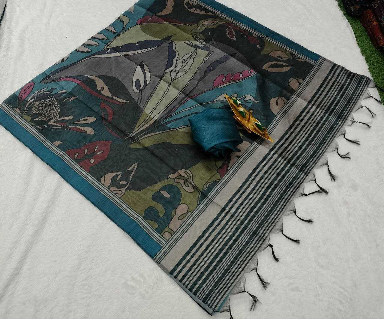 Ynf Soft Silk KESH525 BLACKBERRY RAW SILK VOl-2 Silk Sarees Wholesale Raw Silk Sarees Manufacturer