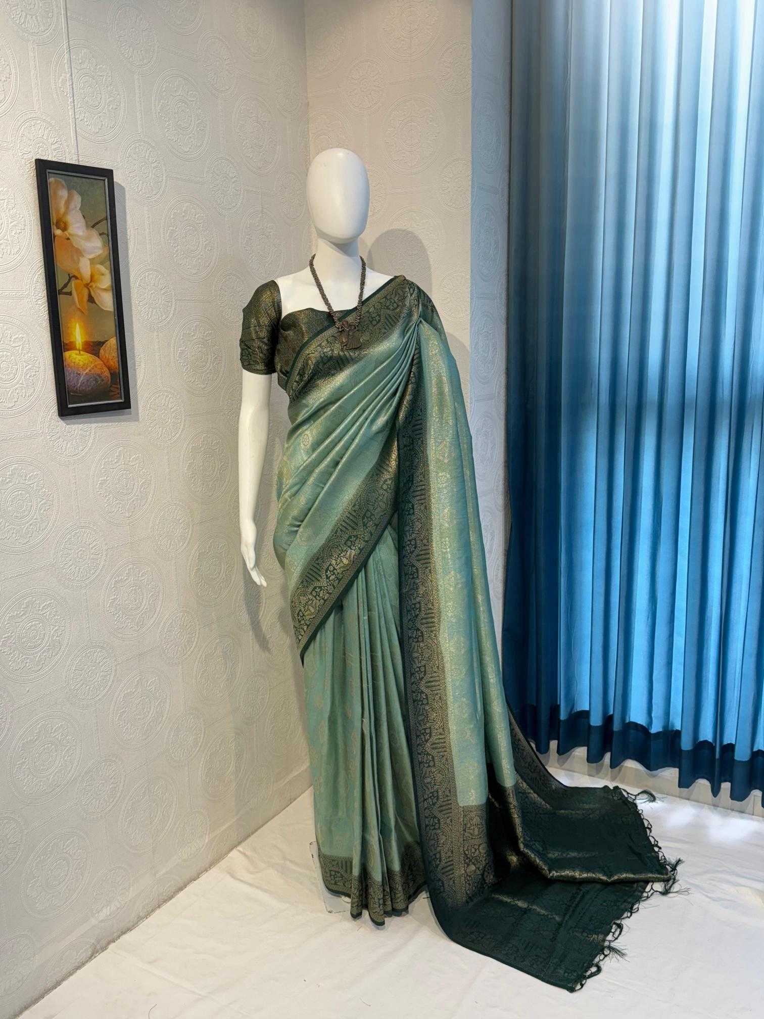 Ynf Soft Silk RIN118 SAFFRON Silk Sarees Wholesale Soft Silk Sarees Designer Silk Sarees Silk Sarees For Weddings Manufacturer