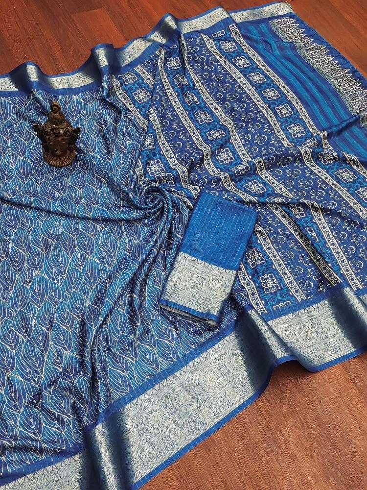 Ynf Soft Silk RIN118 SASLA Silk Sarees Wholesale Soft Silk Sarees Printed Silk Saree Zari Border Silk Sarees Manufacturer