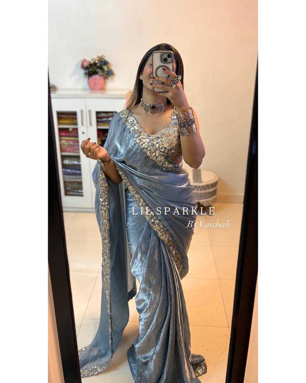 Ynf Space Silk KESH151 5484 Sarees Wholesale Designer Sarees Embroidered Sarees Silk Sarees Manufacturer