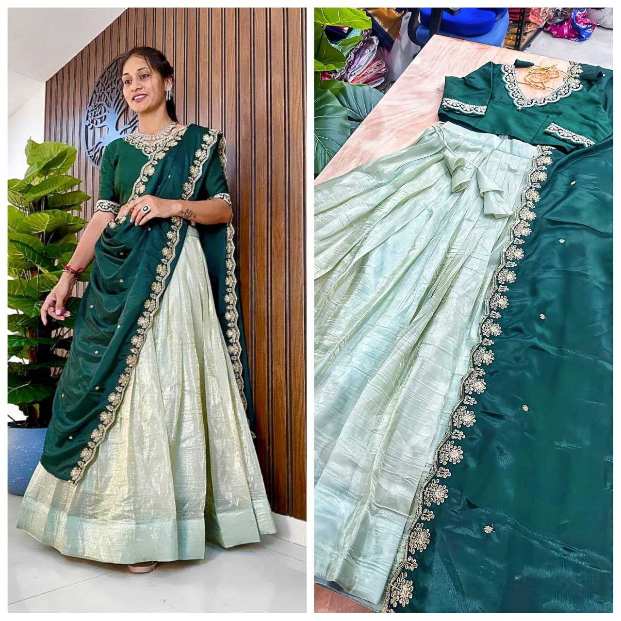 Ynf Space Silk RIN161 MOTHER Lehengas Western Wears Festive Collections Wholesale Silk Lehenga Indo-Western Lehenga Lehenga With Blouse Manufacturer