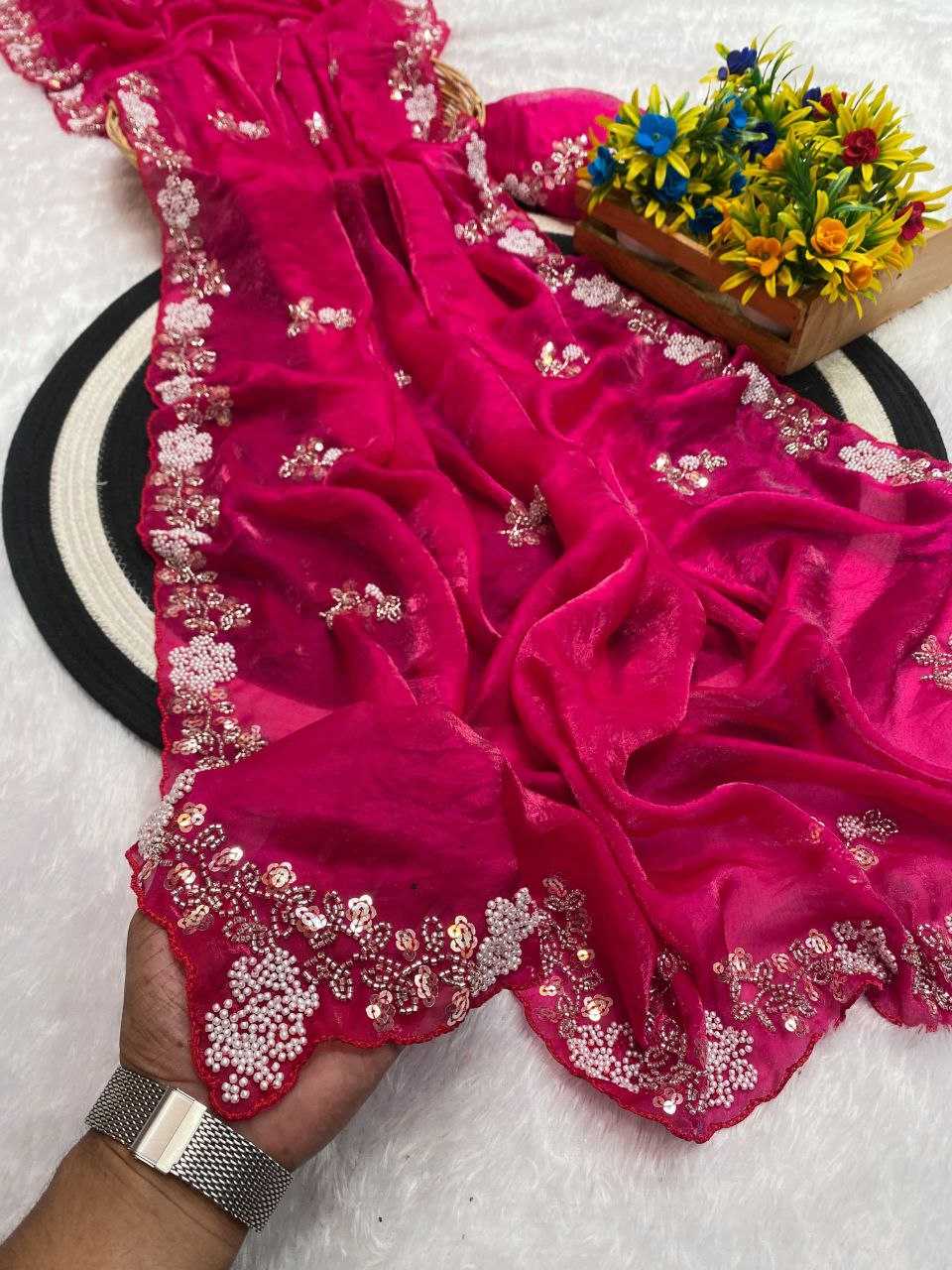 Ynf Space Silk RIN216 MAHI Sarees Wedding Collections Festive Collections Wholesale Sequence Sarees Silk Sarees Sarees With Blouse Manufacturer