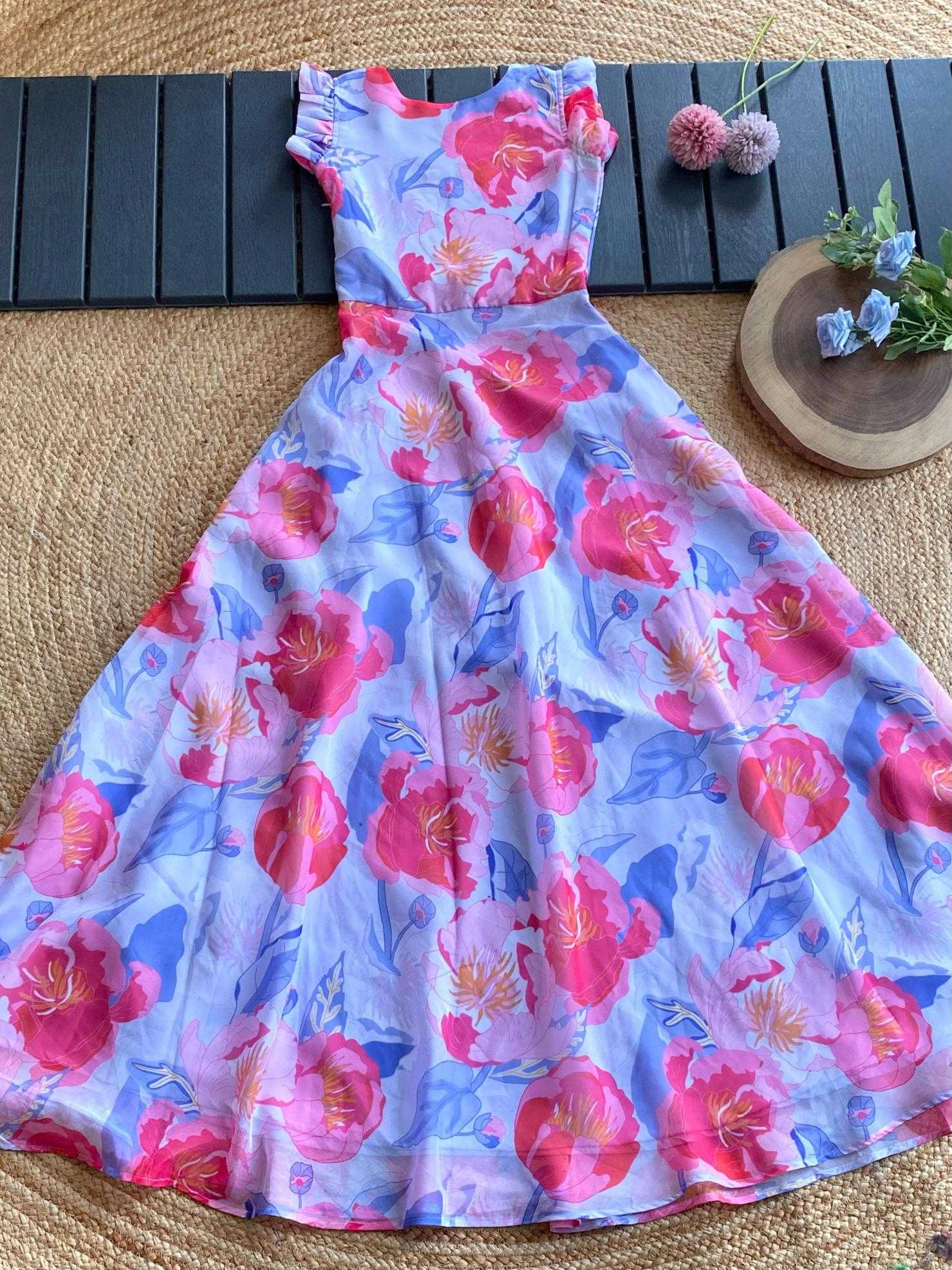 Ynf Tabby Silk KESH249 charming Kids Wear Wholesale Kids Gown Kids Ethnic Gowns Manufacturer