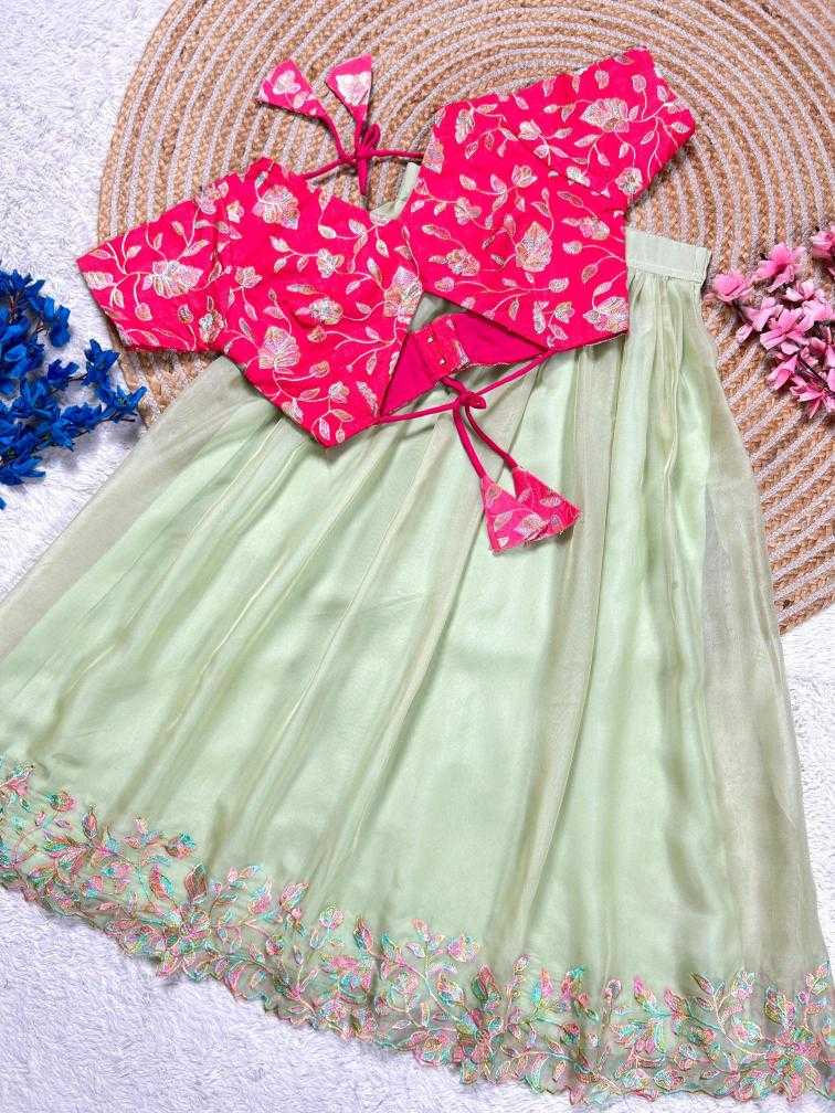 Ynf Tabby Silk RIN235 Stitch Kids Wear Wholesale Kids Lehenga Kids Lehenga Choli Baby Girl Lehenga Manufacturer