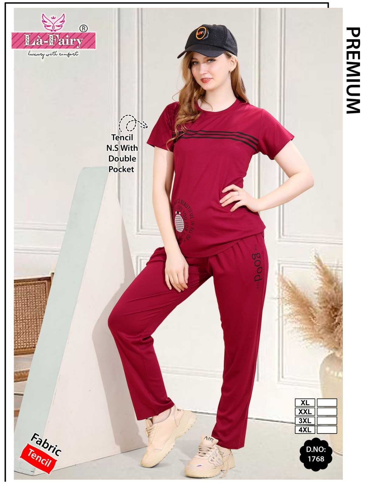 Ynf Tencel RIN190 La-Fairy Setwise Collections Wholesale Night Wear Catalogs Manufacturer