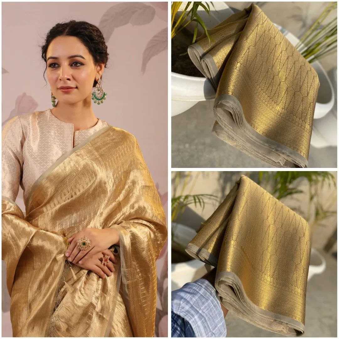 Ynf Tissue KESH525 TISSUE BROCADE Sarees Wedding Collections Wholesale Zari Border Sarees Sangeet Outfits Manufacturer