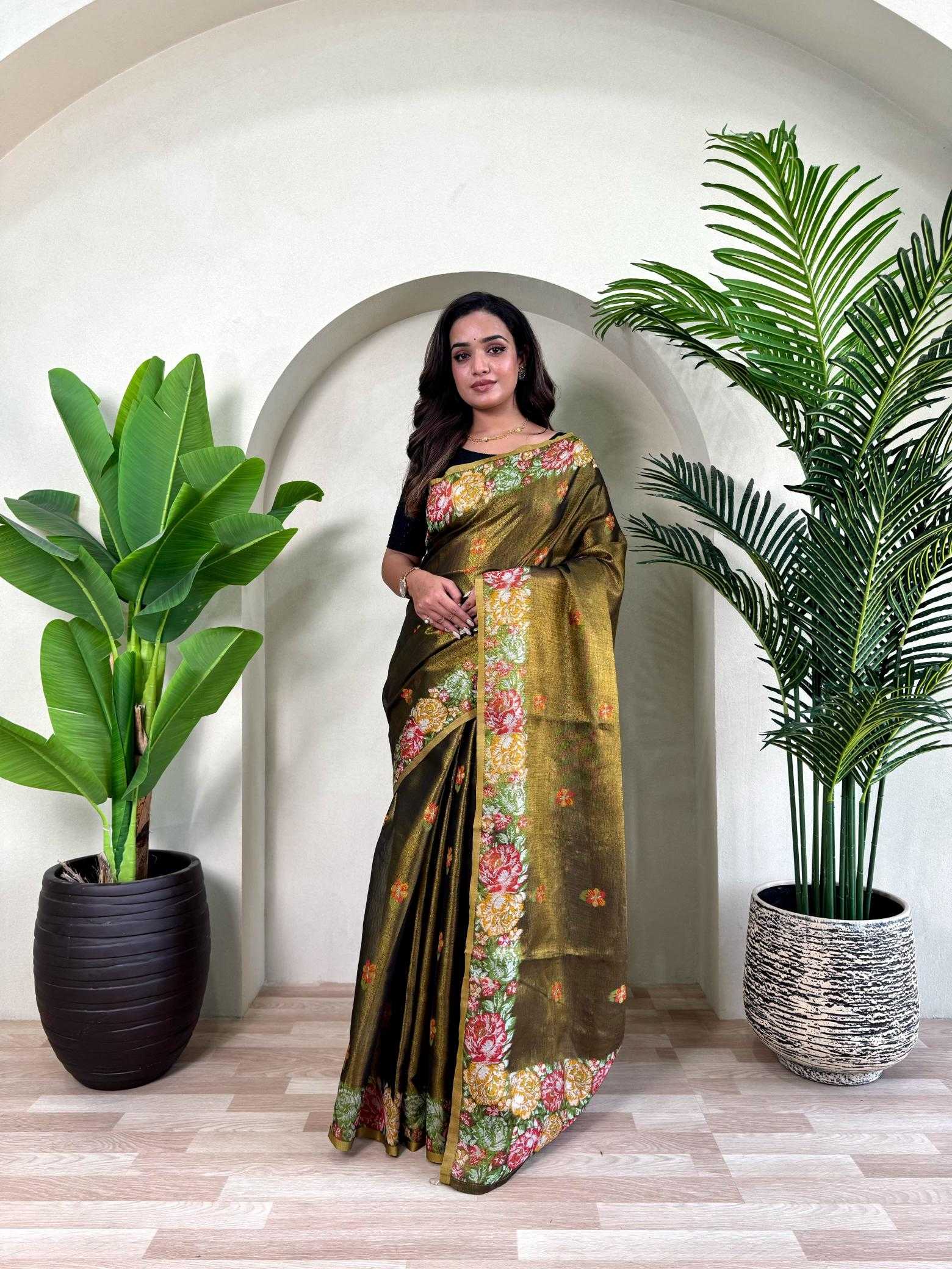 Ynf Tissue Silk KESH249 BHAKTI Silk Sarees Wholesale Designer Silk Sarees Zari Border Silk Sarees Silk Sarees For Weddings Manufacturer