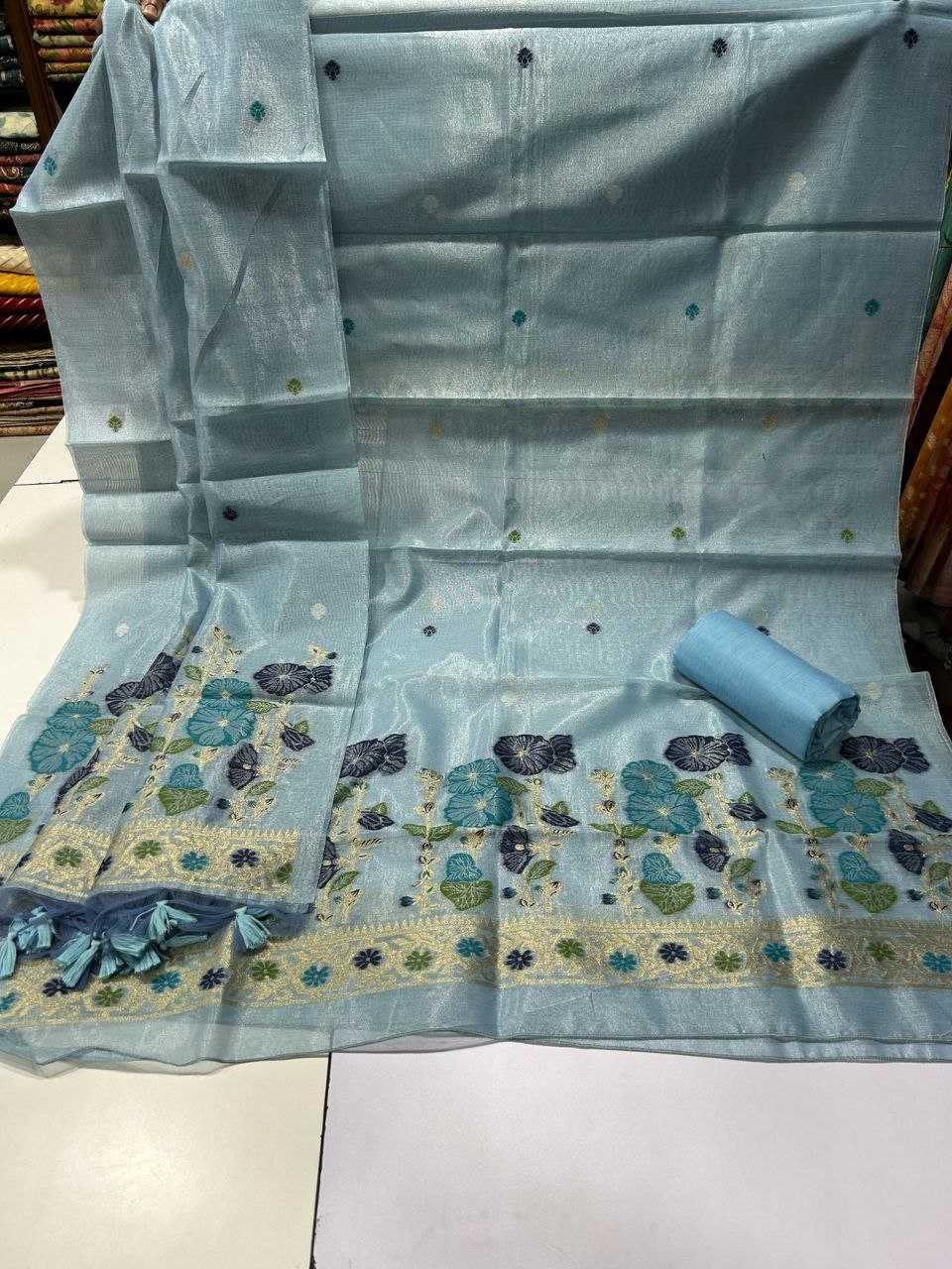Ynf Tissue Silk KESH532 SALWAR Suits & Dresses Wedding Collections Festive Collections Wholesale Unstitched Suits Ladies Salwar Suits Ladies Silk Suit Manufacturer