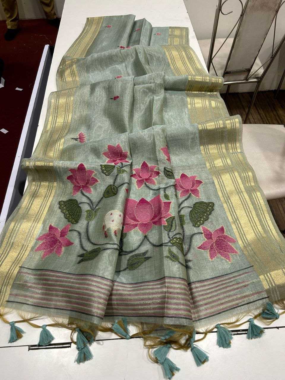 Ynf Tissue Silk KESH532 TISSUE SILK 2 Sarees Wedding Collections Festive Collections Wholesale Tissue Silk Saree Zari Border Sarees Traditional Sarees Manufacturer