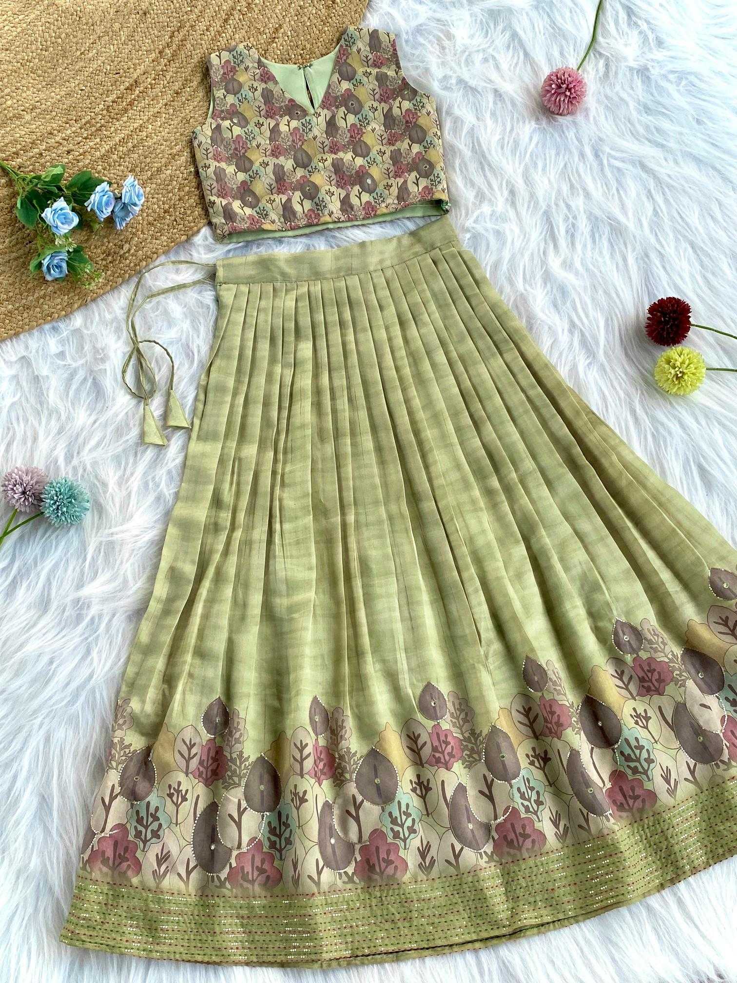Ynf Tussar Silk KESH249 2066-67 Kids Wear Wholesale Kids Lehenga Kids Lehenga Choli Baby Girl Lehenga Manufacturer