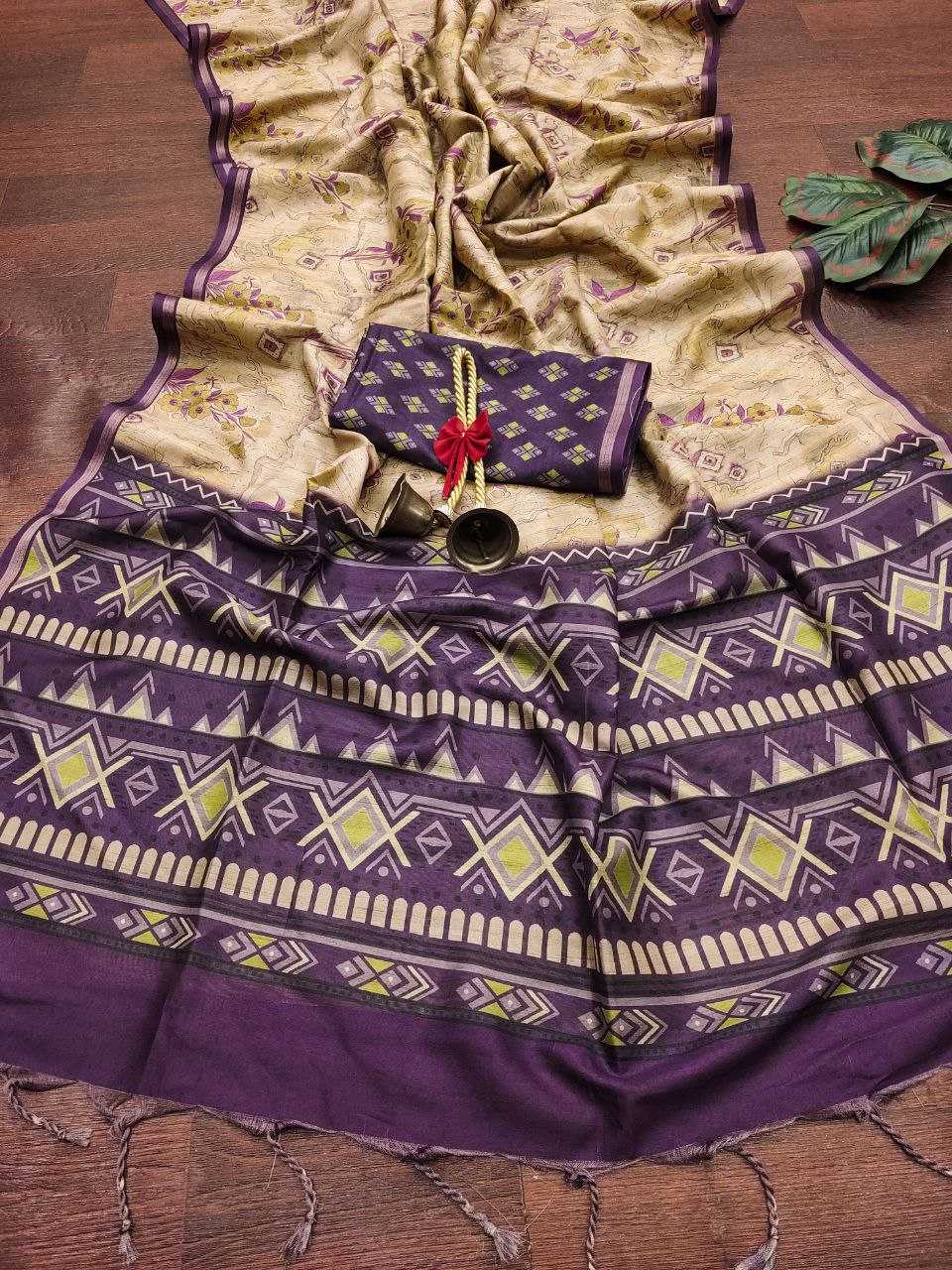Ynf Tussar Silk KESH505 MONIKA 103 Sarees Wedding Collections Festive Collections Wholesale Printed Sarees Zari Border Sarees Tussar Sarees Manufacturer
