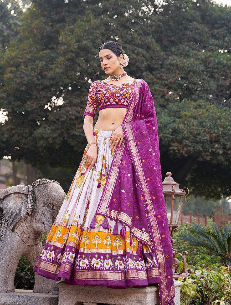 Ynf Tussar Silk KESH511 GULAB Lehengas Wholesale Traditional Lehenga Silk Lehenga Printed Lehenga Manufacturer