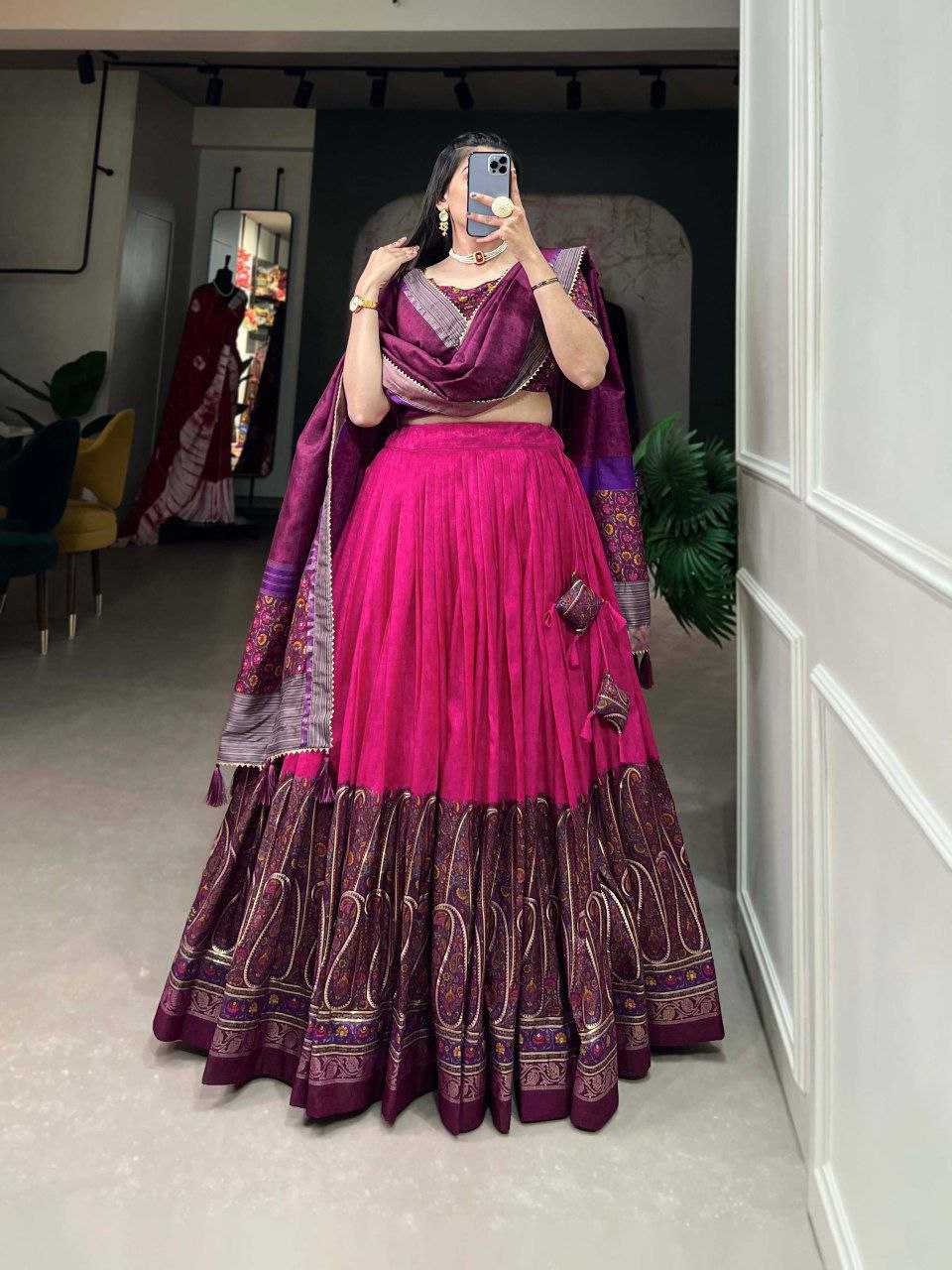 Ynf Tussar Silk KESH511 MENGO Festive Collections Wholesale Navratri Chaniya Choli Manufacturer
