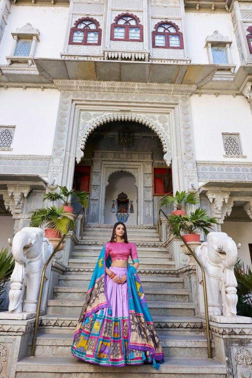 Ynf Tussar Silk KESH511 square box Lehengas Wholesale Designer Lehenga Traditional Lehenga Printed Lehenga Manufacturer