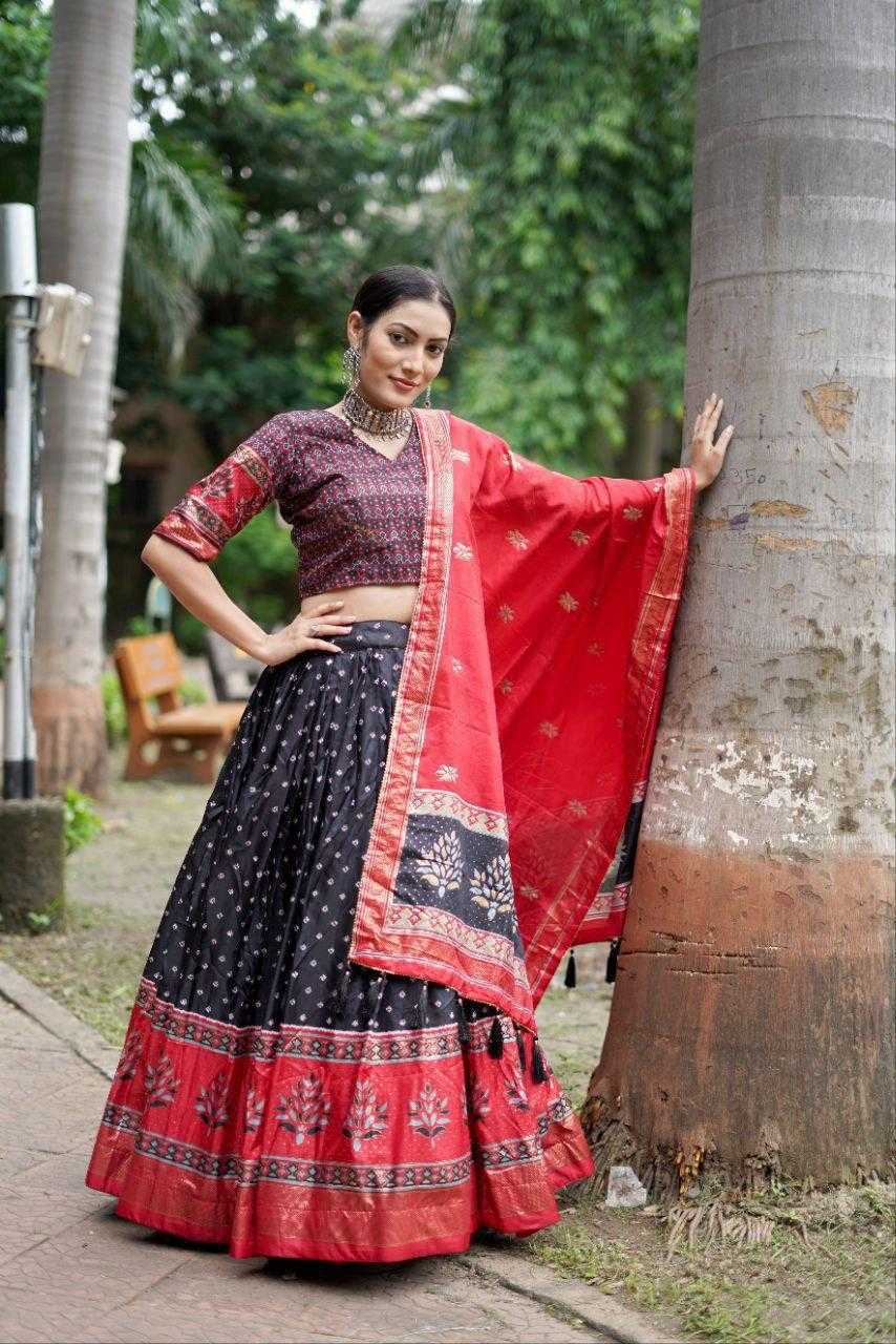 Ynf Tussar Silk KESH511 Tree bandhni Lehengas Wholesale Designer Lehenga Traditional Lehenga Printed Lehenga Manufacturer