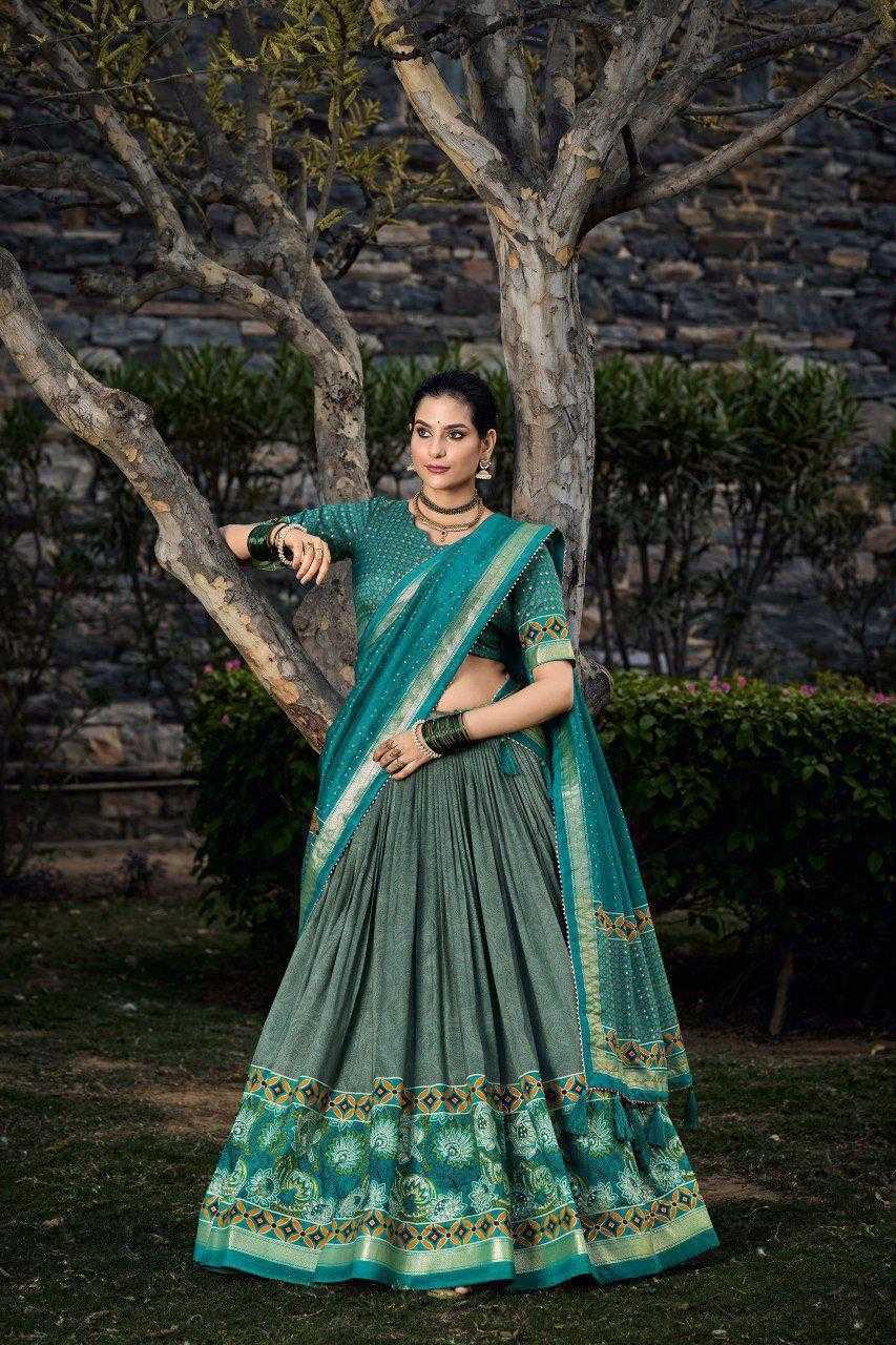 Ynf Tussar Silk KESH511 Tulsi Lehengas Wholesale Designer Lehenga Traditional Lehenga Printed Lehenga Manufacturer