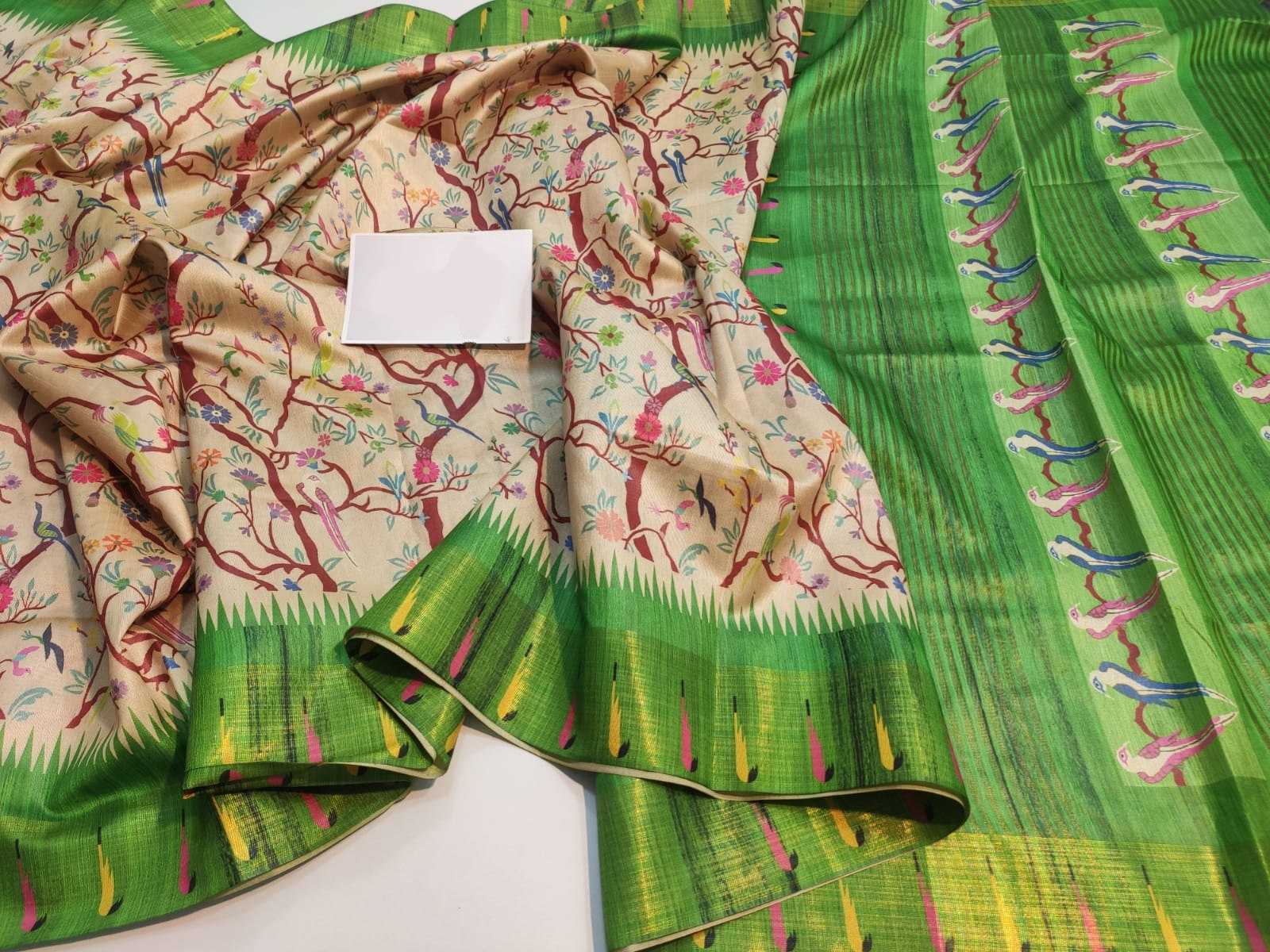 Ynf Tussar Silk KESH532 RIVERA Silk Sarees Wholesale Tussar Silk Sarees Printed Silk Saree Fancy Printed Silk Sarees Manufacturer