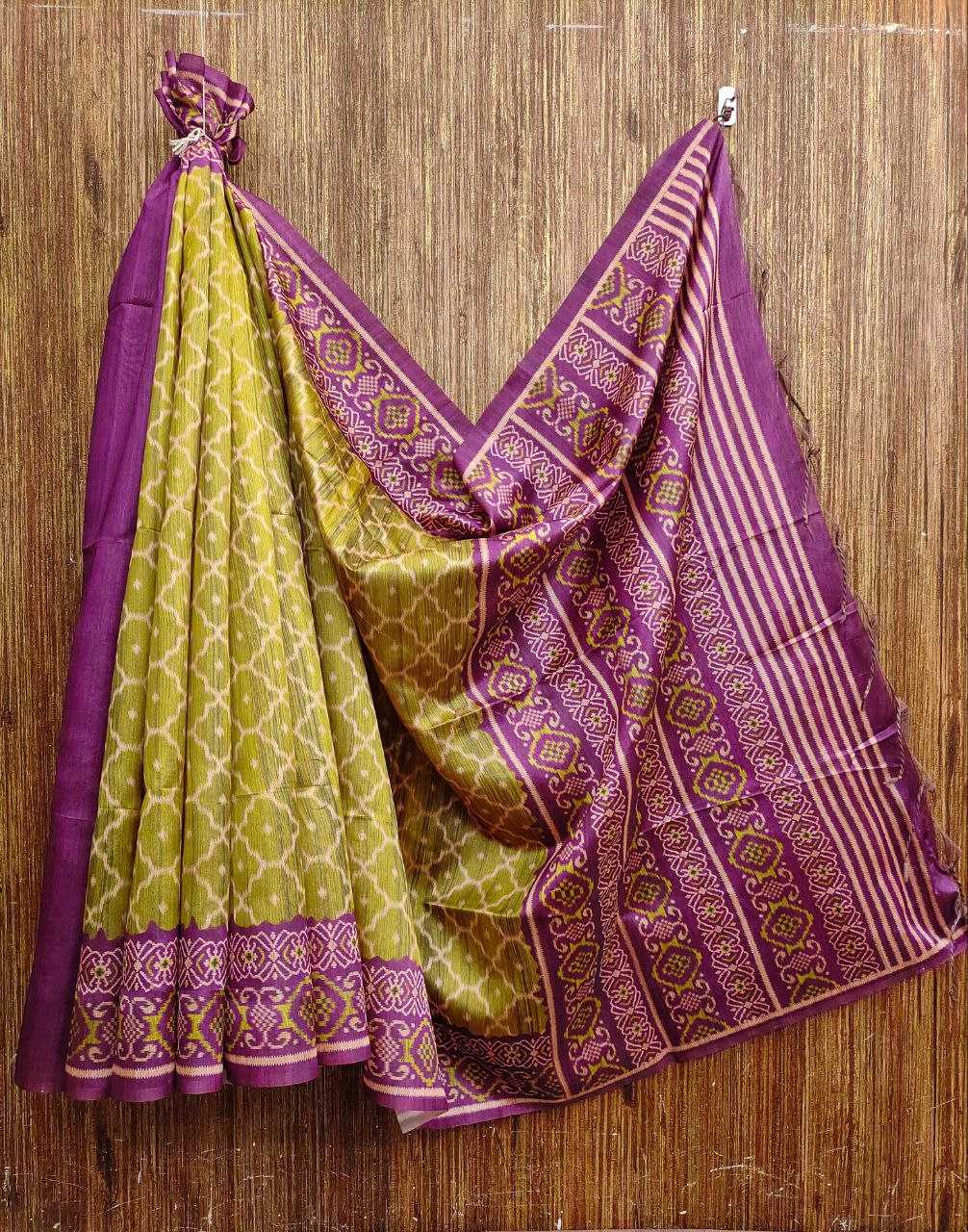 Ynf Tussar Silk KESH532 Yogita Butti 3 Silk Sarees Wholesale Traditional Silk Sarees Ikkat Silk Sarees Manufacturer