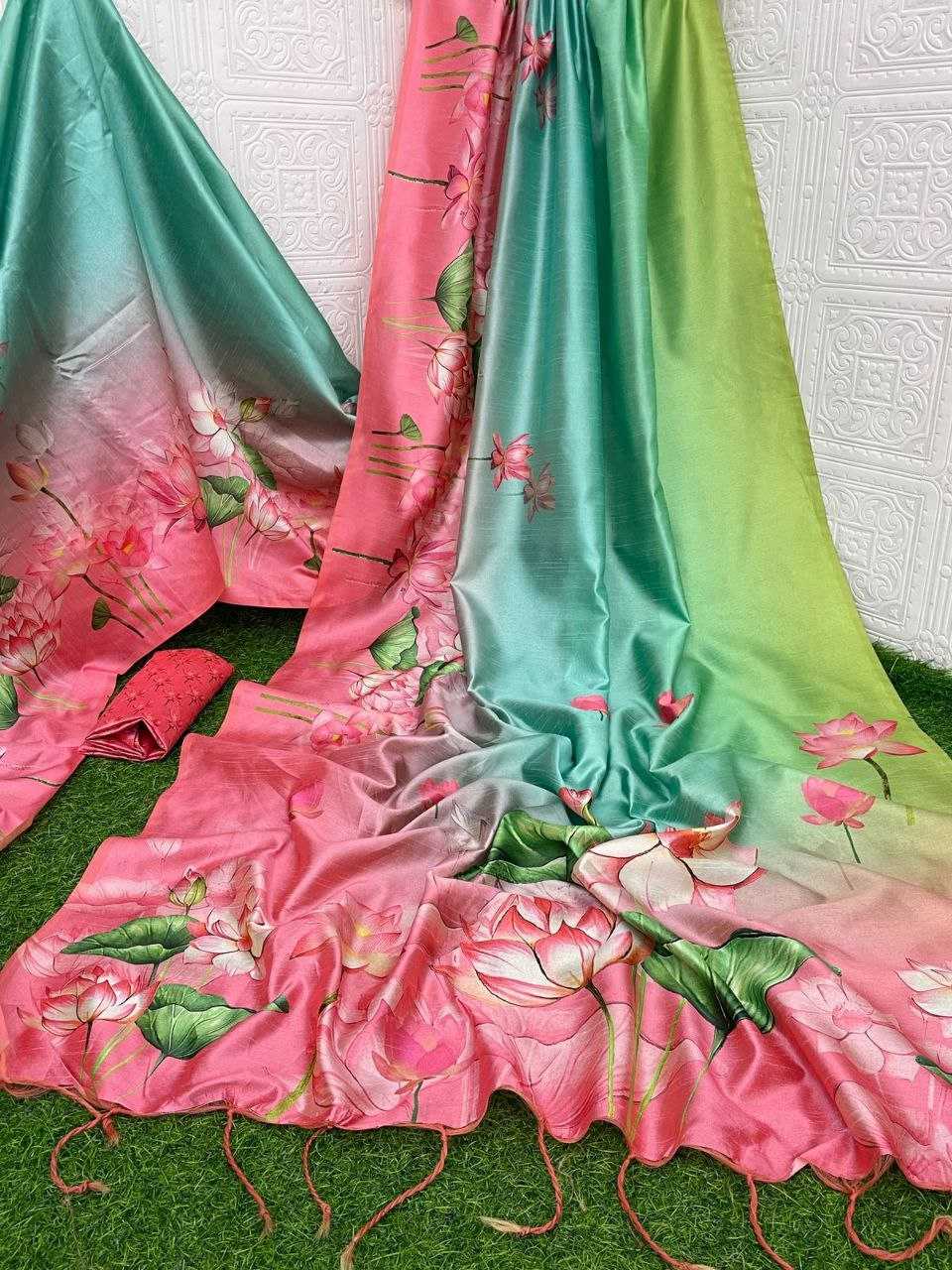 Ynf Tussar Silk KESH532 YOGITA LOTUS PEDDING Silk Sarees Wholesale Tussar Silk Sarees Printed Silk Saree Manufacturer