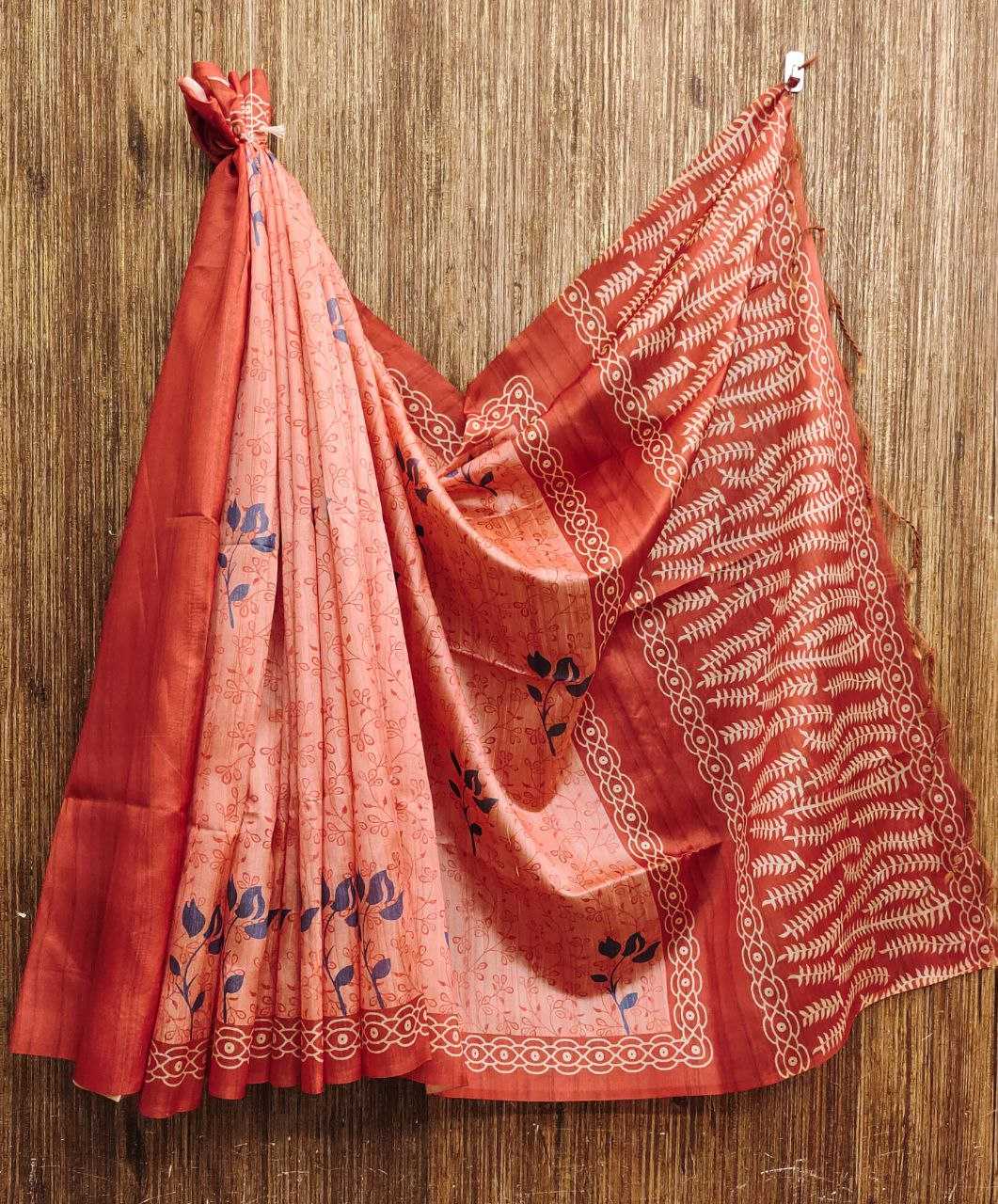 Ynf Tussar Silk KESH532 YOGITA TREE Silk Sarees Wholesale Tussar Silk Sarees Manufacturer