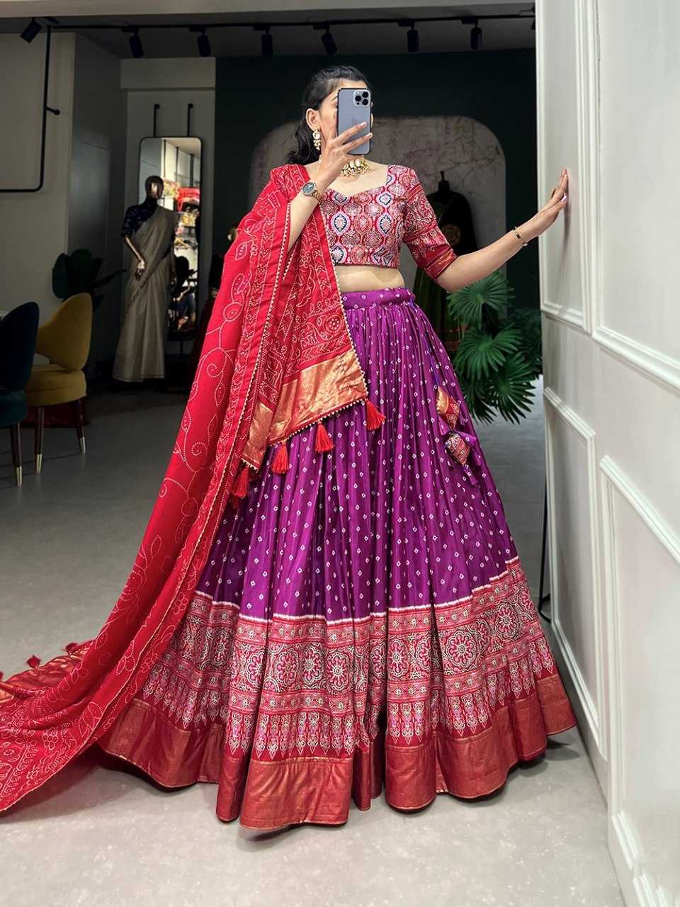 Ynf Tussar Silk RIN207 1433 Lehengas Wholesale Designer Lehenga Fancy Lehenga Traditional Lehenga Manufacturer
