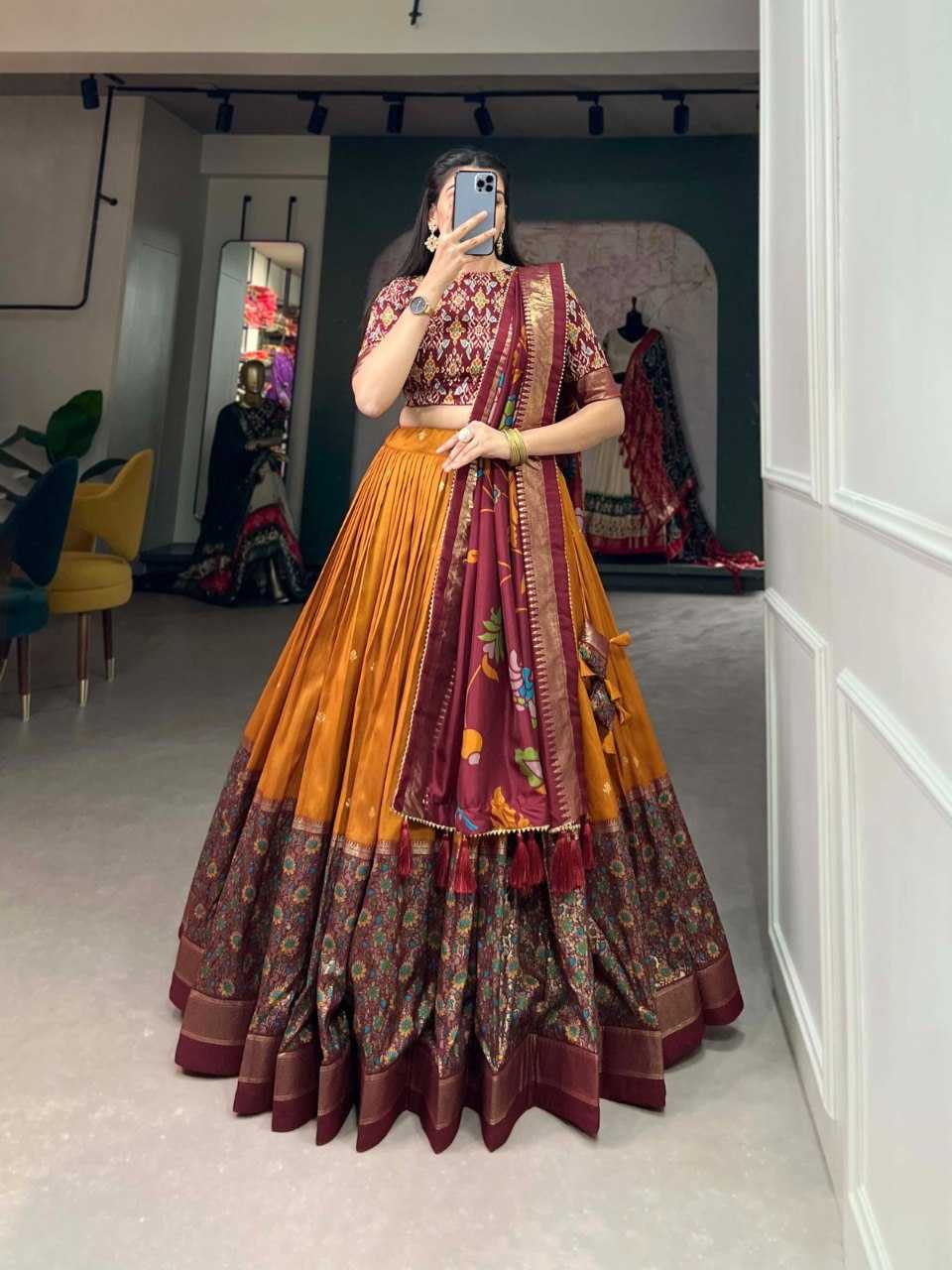 Ynf Tussar Silk RIN207 1501 Lehengas Wholesale Designer Lehenga Fancy Lehenga Traditional Lehenga Manufacturer
