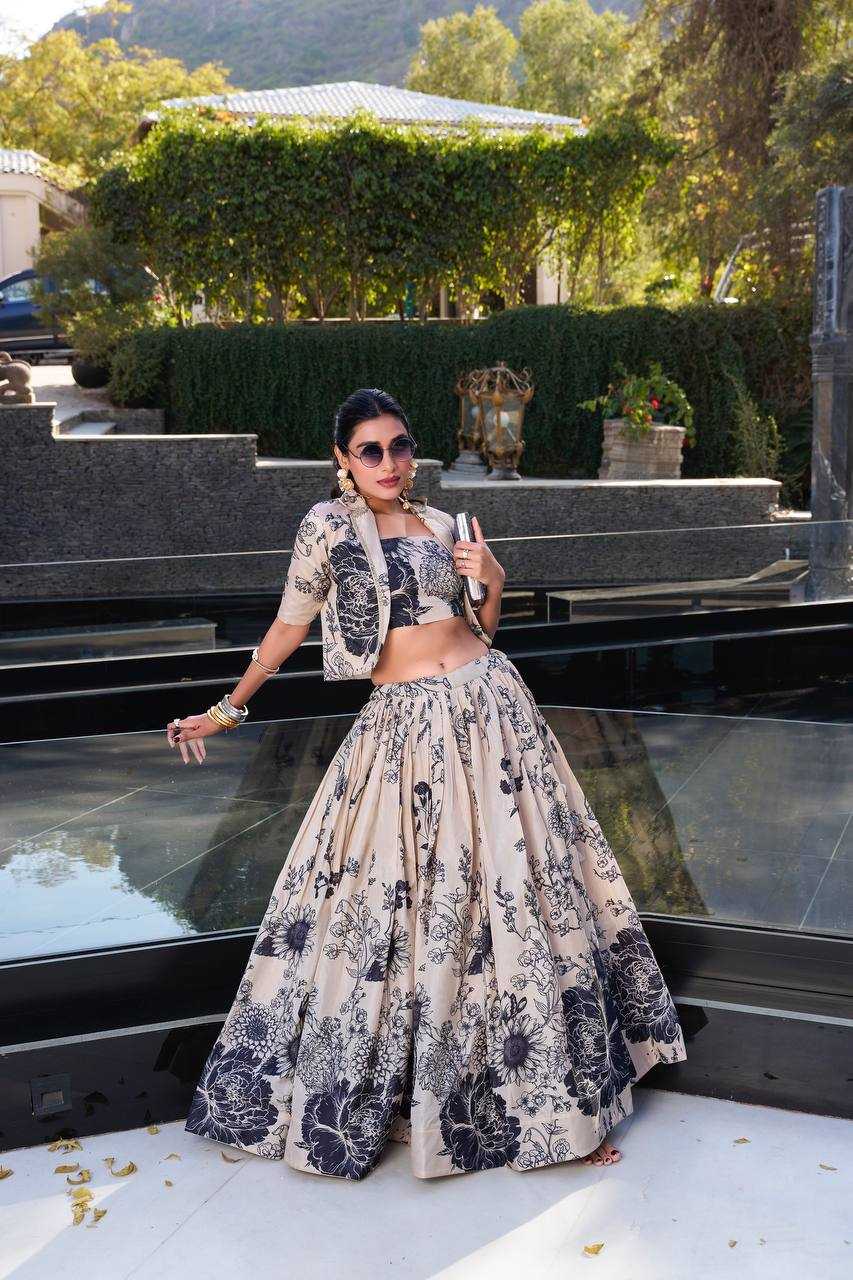 Ynf Tussar Silk RIN222 67 Lehengas Wholesale Designer Lehenga Silk Lehenga Printed Lehenga Manufacturer