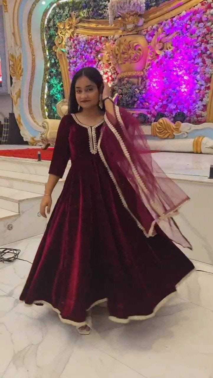 Ynf Velvet RIN157 2114 Gowns Plus Size Collections Wholesale Party Gowns Designer Gowns Velvet Gowns Manufacturer