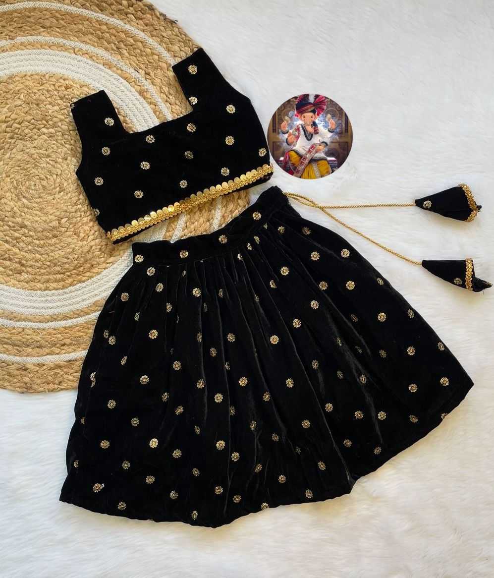 Ynf Velvet RIN235 9000 Kids Wear Wholesale Kids Lehenga Kids Lehenga Choli Baby Girl Lehenga Manufacturer
