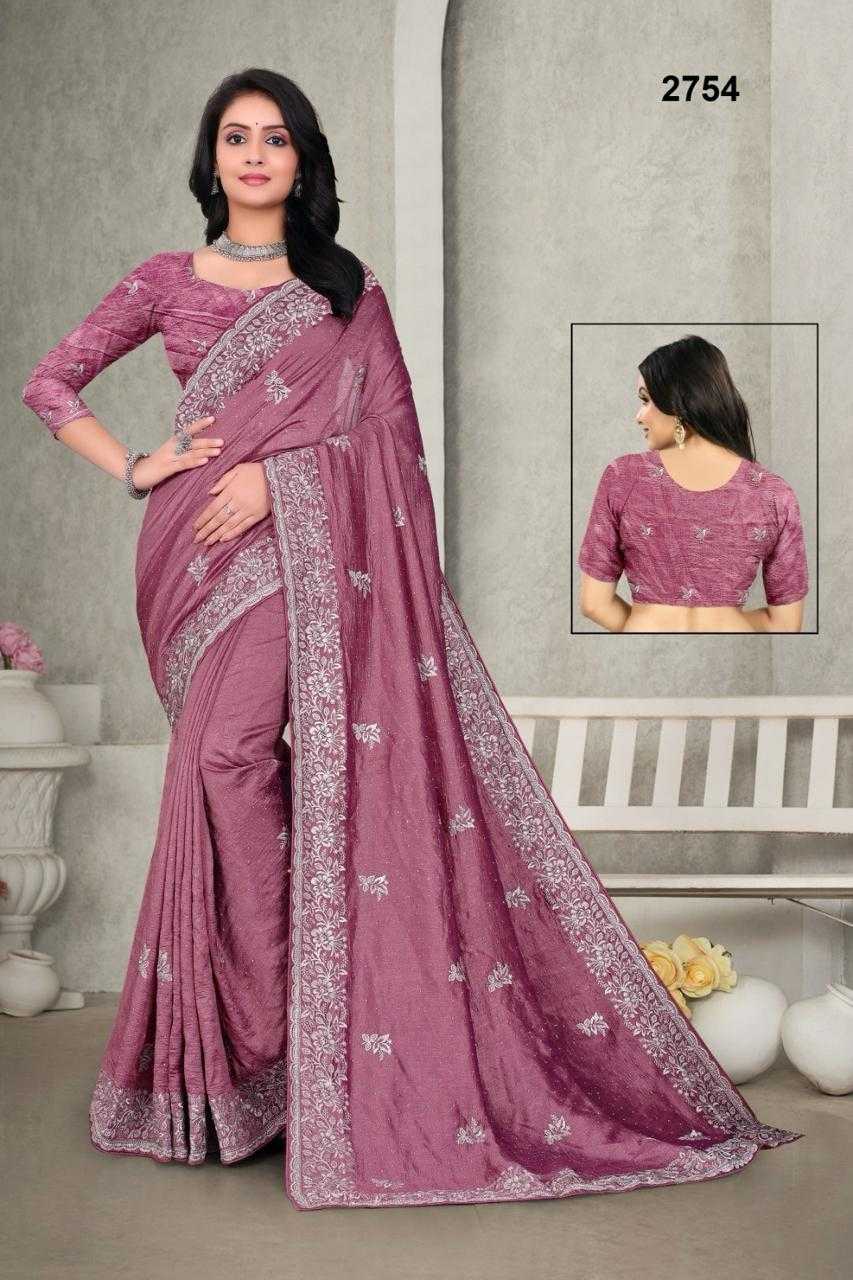 Ynf Vichitra Silk KESH114 2754 Light Silk Sarees Wholesale Designer Silk Sarees Zari Border Silk Sarees Silk Sarees With Stone Work Manufacturer