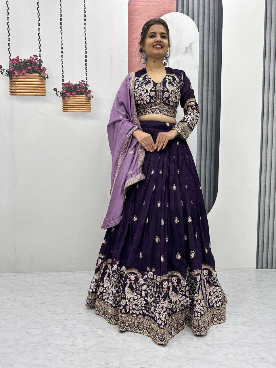 Ynf Vichitra Silk KESH497 261 Lehengas Wholesale Fancy Lehenga Traditional Lehenga Embroidered Lehenga Manufacturer