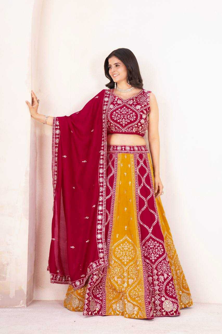 Ynf Vichitra Silk KESH533 5104 Lehengas Wholesale Fancy Lehenga Embroidered Lehenga Lehenga For Haldi Sequins Lehenga Lehenga With Cancan Manufacturer