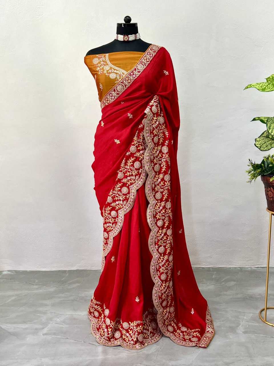 Ynf Vichitra Silk KESH543 106 Sarees Wholesale Fancy Sarees Sequence Sarees Embroidered Sarees Manufacturer