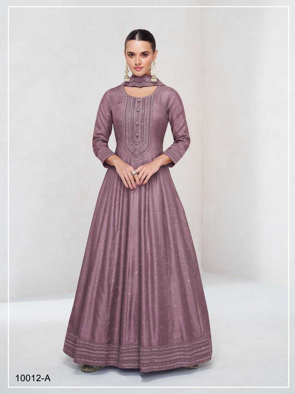 Ynf Vichitra Silk RIN131 10012 Gowns Wholesale Silk Gowns Gown With Dupatta Manufacturer
