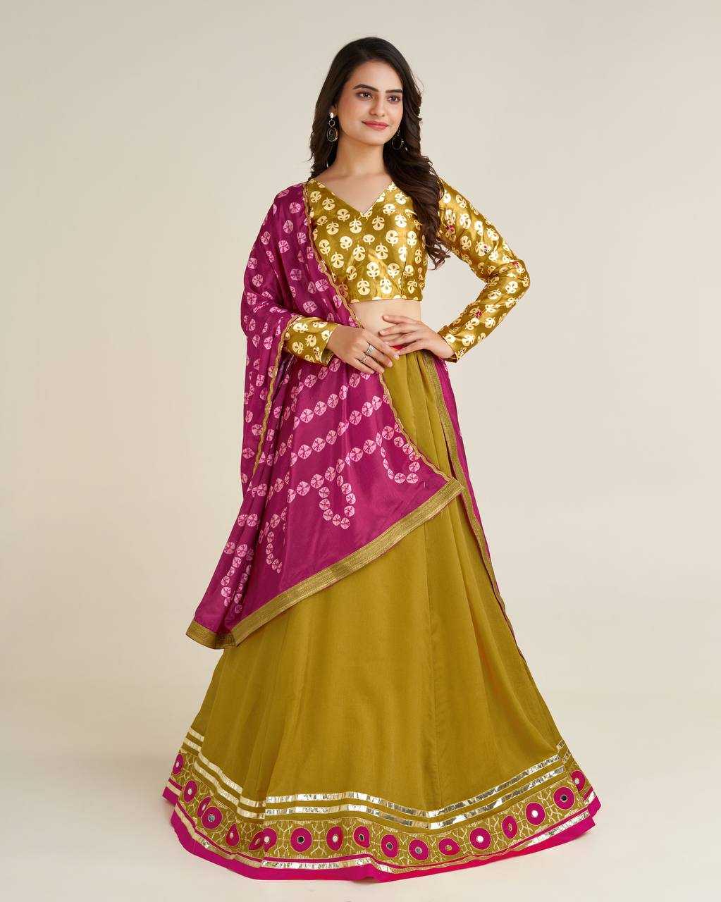 Ynf Vichitra Silk RIN213 L259 Lehengas Festive Collections Wholesale Fancy Lehenga Printed Lehenga Mirror Work Lehenga Navratri Chaniya Choli Manufacturer