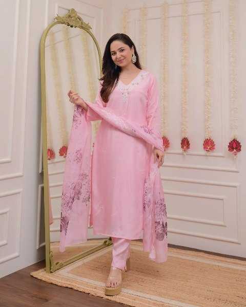 Ynf Viscose Chanderi RIN131 LAXMI Suits & Dresses Wedding Collections Festive Collections Wholesale Embroidery Suits Ladies Silk Suit Party wear suits Manufacturer