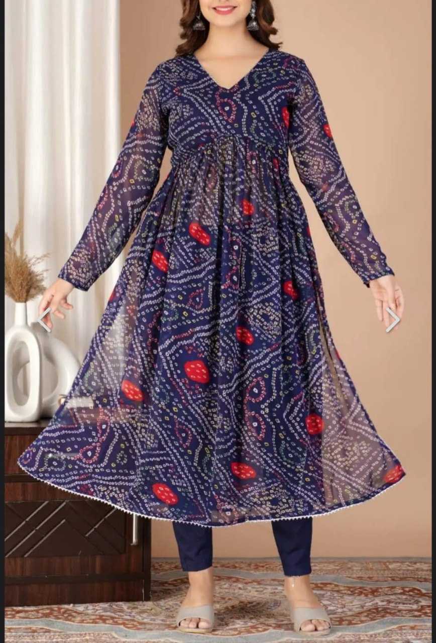 Ynf Viscose Rayon KESH559 381 Kurti Wholesale Anarkali Kurtis Bandhani Kurtis Manufacturer