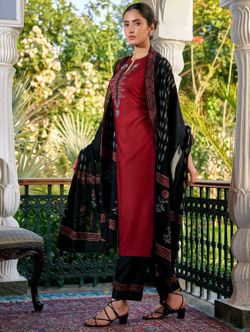 Ynf Viscose Rayon RIN193 HIJAMA Kurti Wholesale Kurti Bottom With Dupatta Embroidered Kurtis Manufacturer