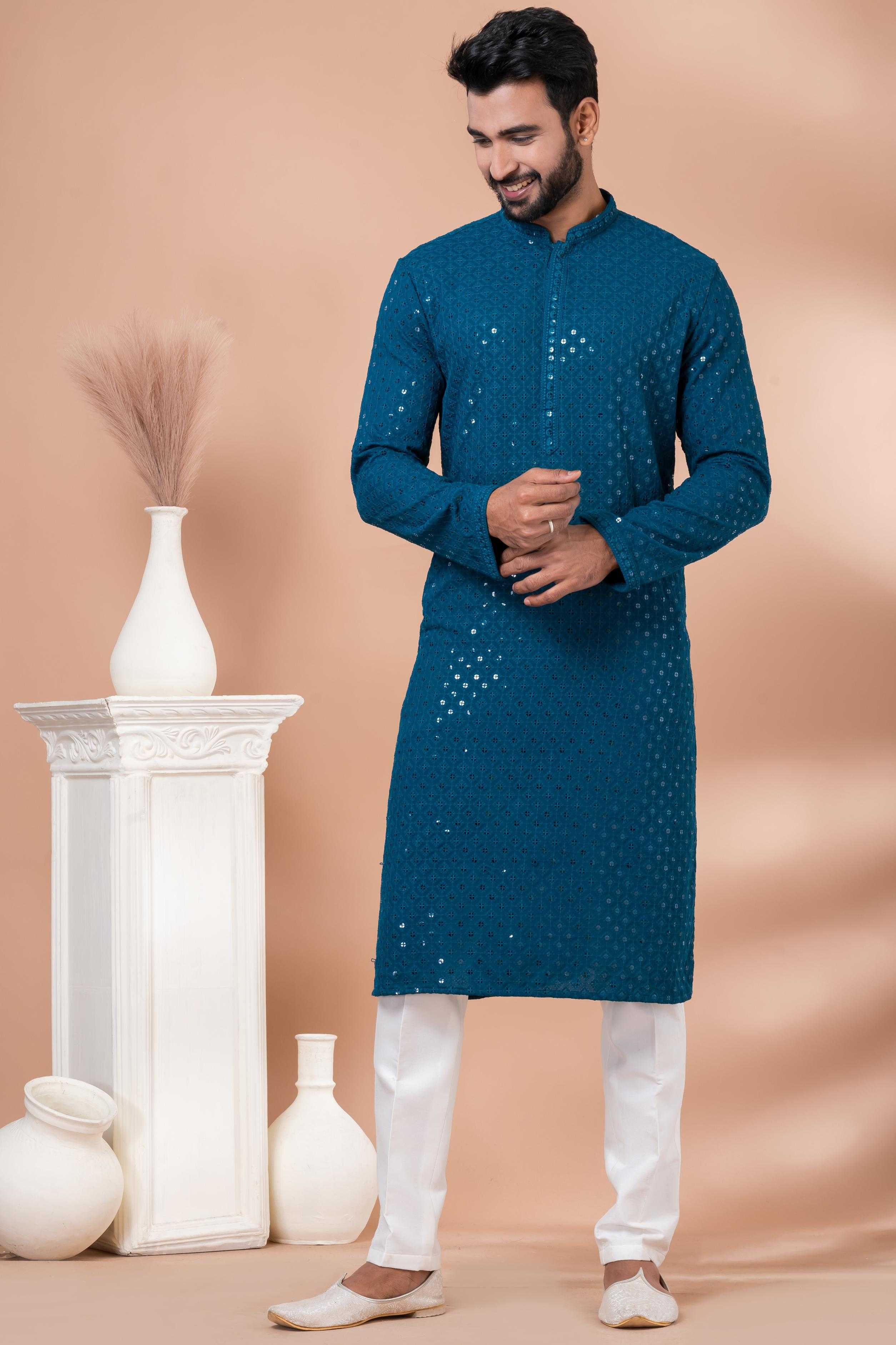 Ynf Viscose Rayon RIN223 3412B Mens Wear Wholesale Mens Kurtas Mens Kurta Pyjama Men Wedding kurta Manufacturer