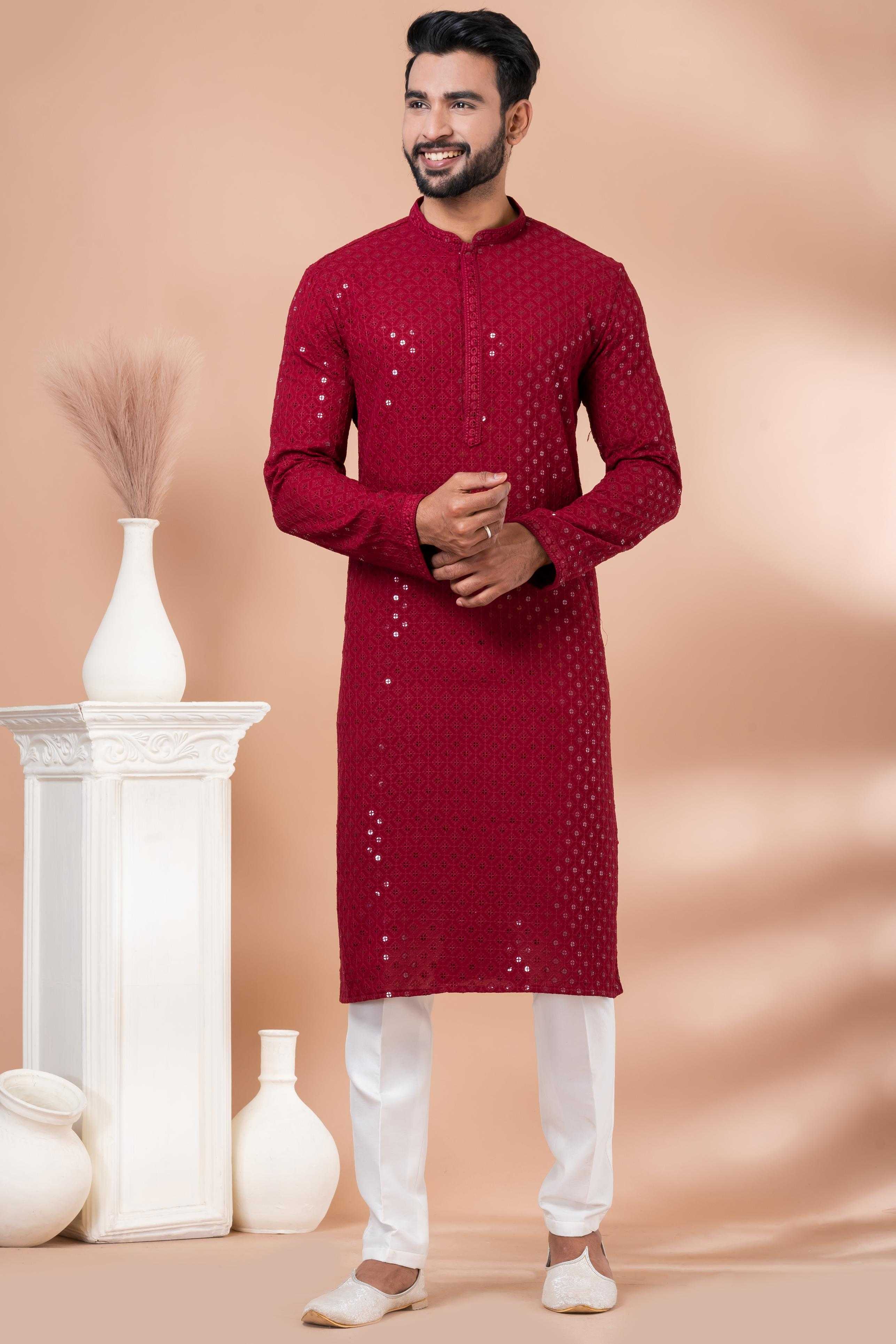 Ynf Viscose Rayon RIN223 3414B Mens Wear Wholesale Mens Kurtas Mens Kurta Pyjama Men Wedding kurta Manufacturer