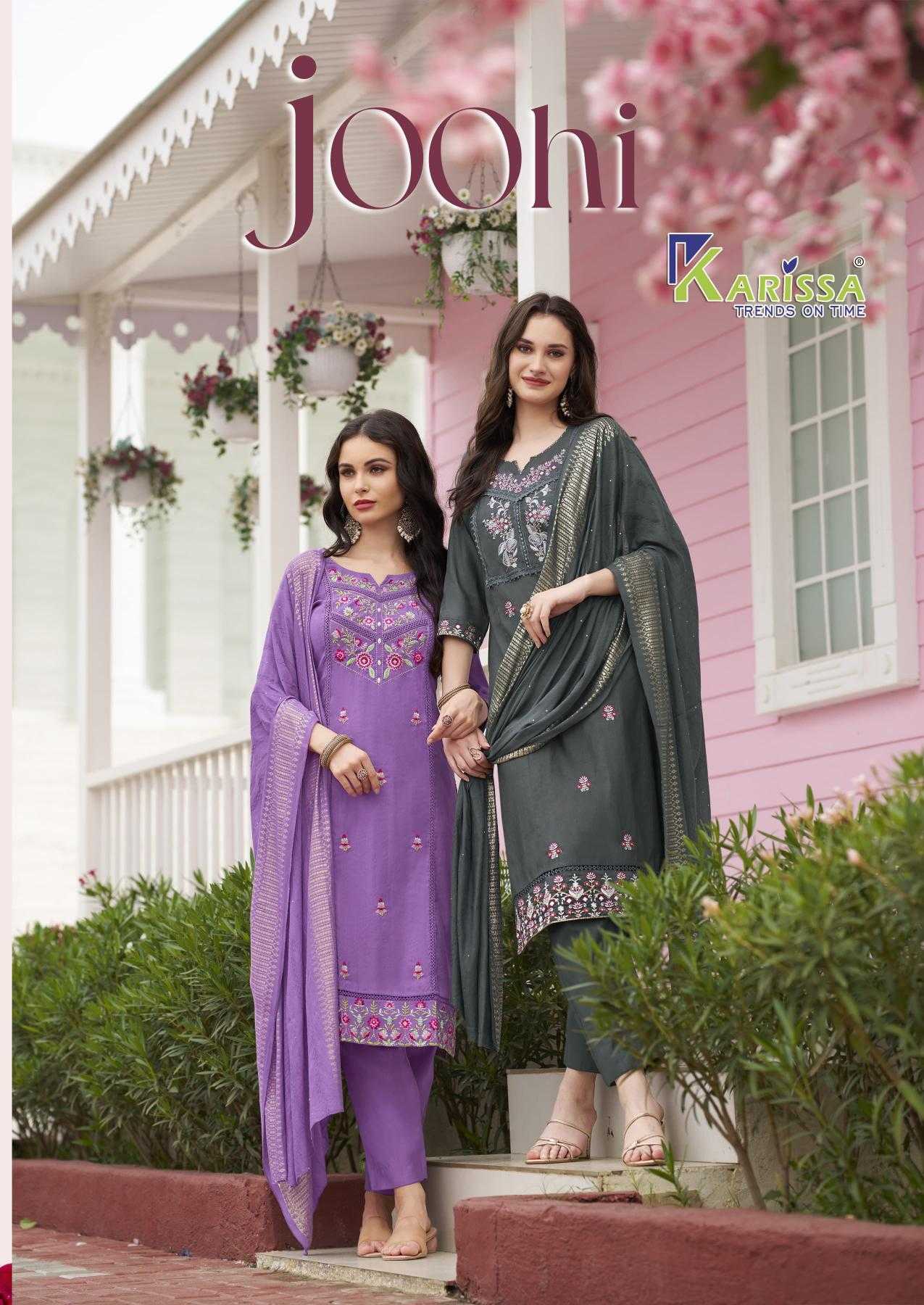 Ynf Viscose RIN190 KARISSA -JOOHI Setwise Collections Wholesale Dresses & Suits Catalogs Manufacturer