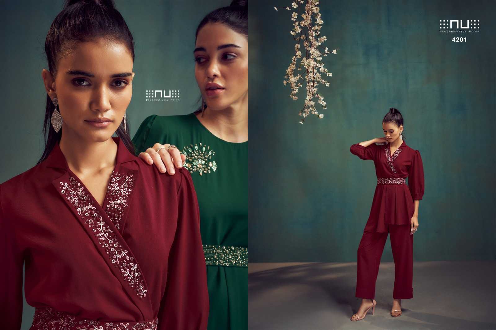 Ynf Viscose RIN190 NITARA-Sparkles VOL-7 Setwise Collections Wholesale Dresses & Suits Catalogs Manufacturer
